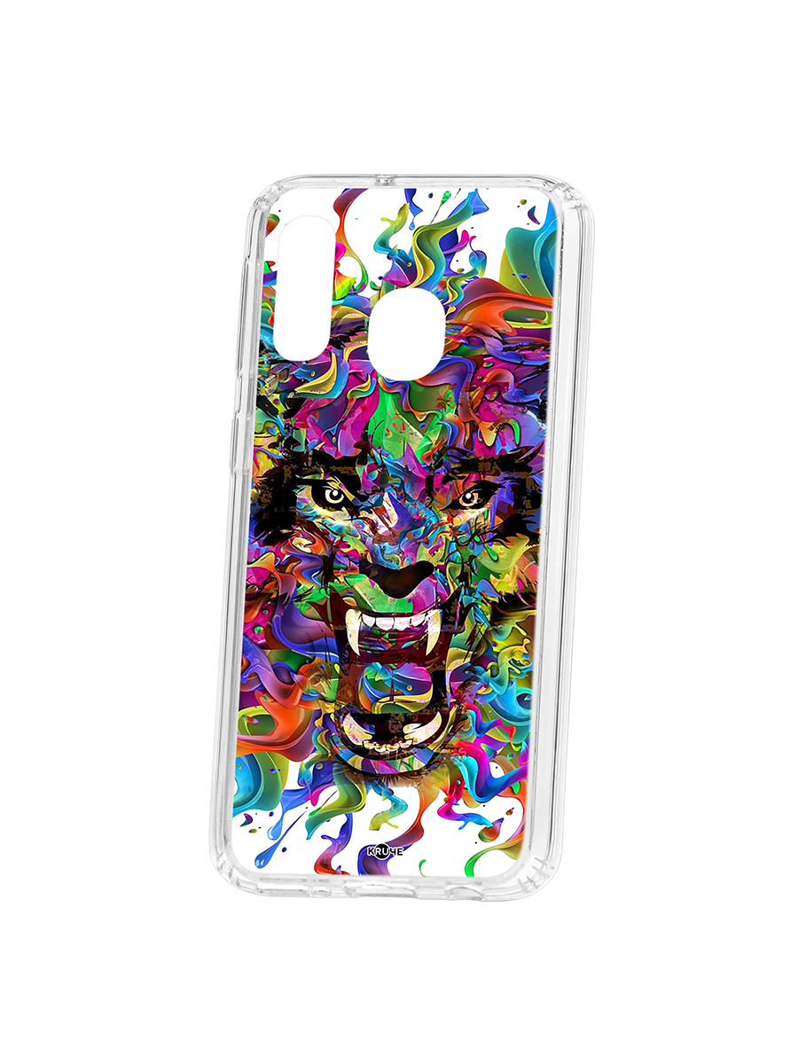 фото Чехол на samsung galaxy a40 2019 kruche print colored beast кruче