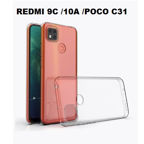 

Чехол (накладка) для Xiaomi Redmi 9C/Redmi 10A/Poco C31 прозрачный