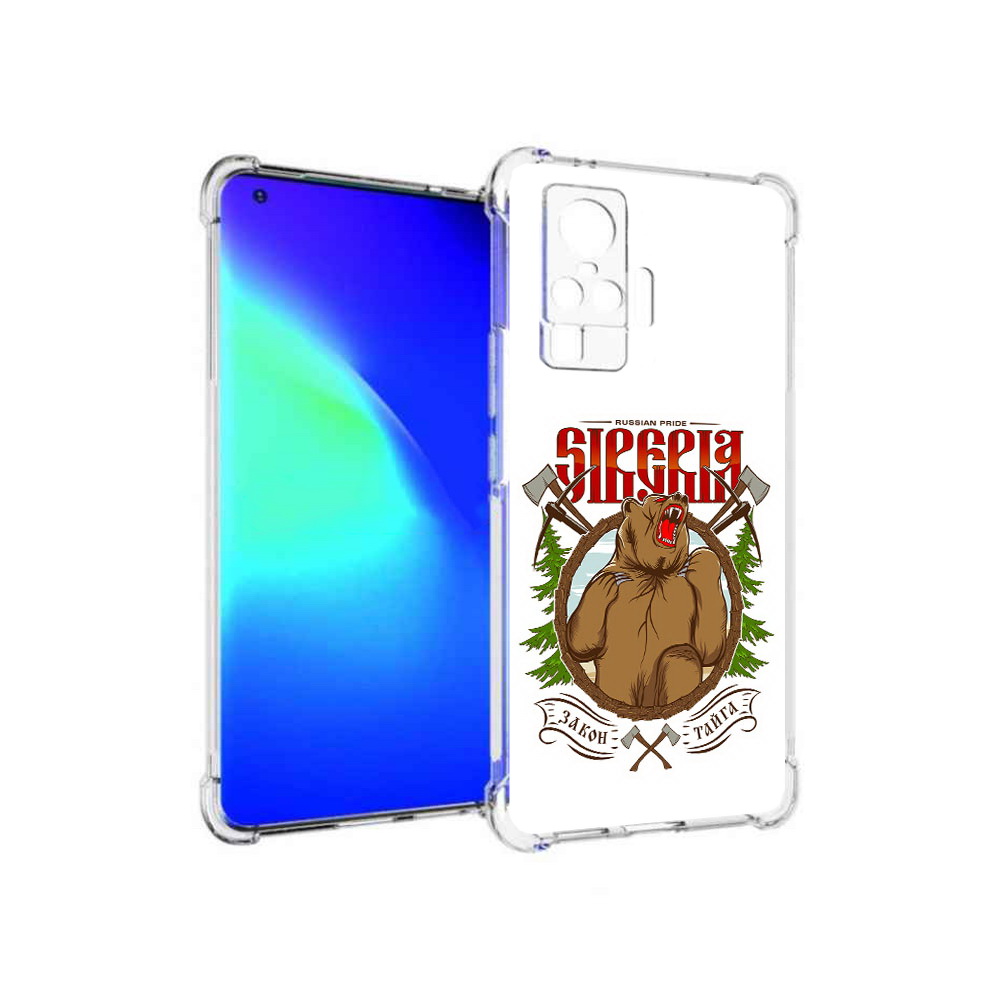 

Чехол MyPads Tocco для Vivo X50 Pro Тайга (PT151209.405.168), Прозрачный, Tocco