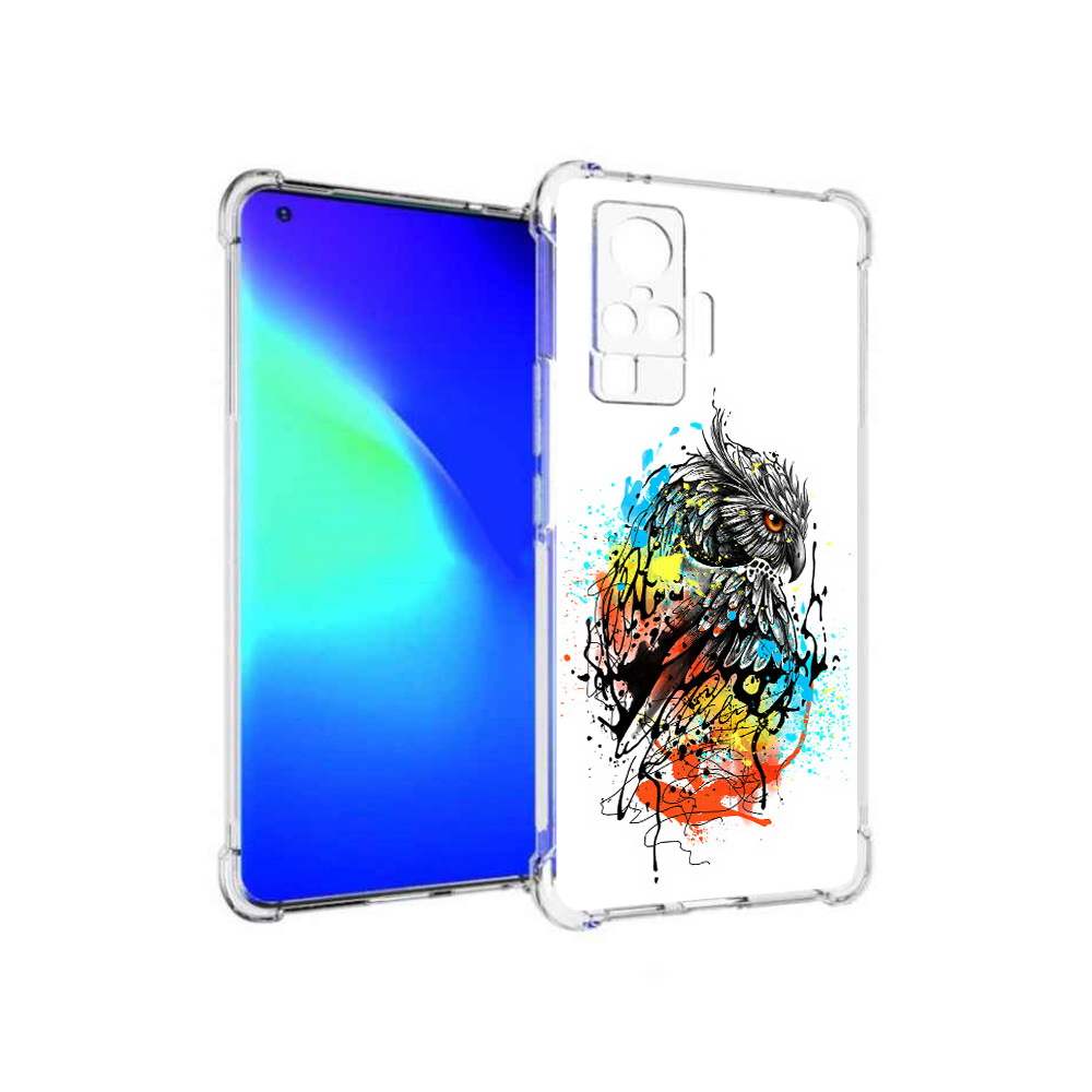 

Чехол MyPads Tocco для Vivo X50 Pro Творческая сова (PT151209.405.170), Прозрачный, Tocco