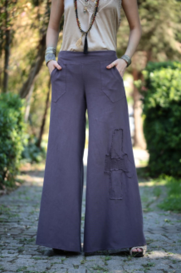 

Брюки женские Saman Butik 13533 синие M (доставка из-за рубежа), Синий, 13533