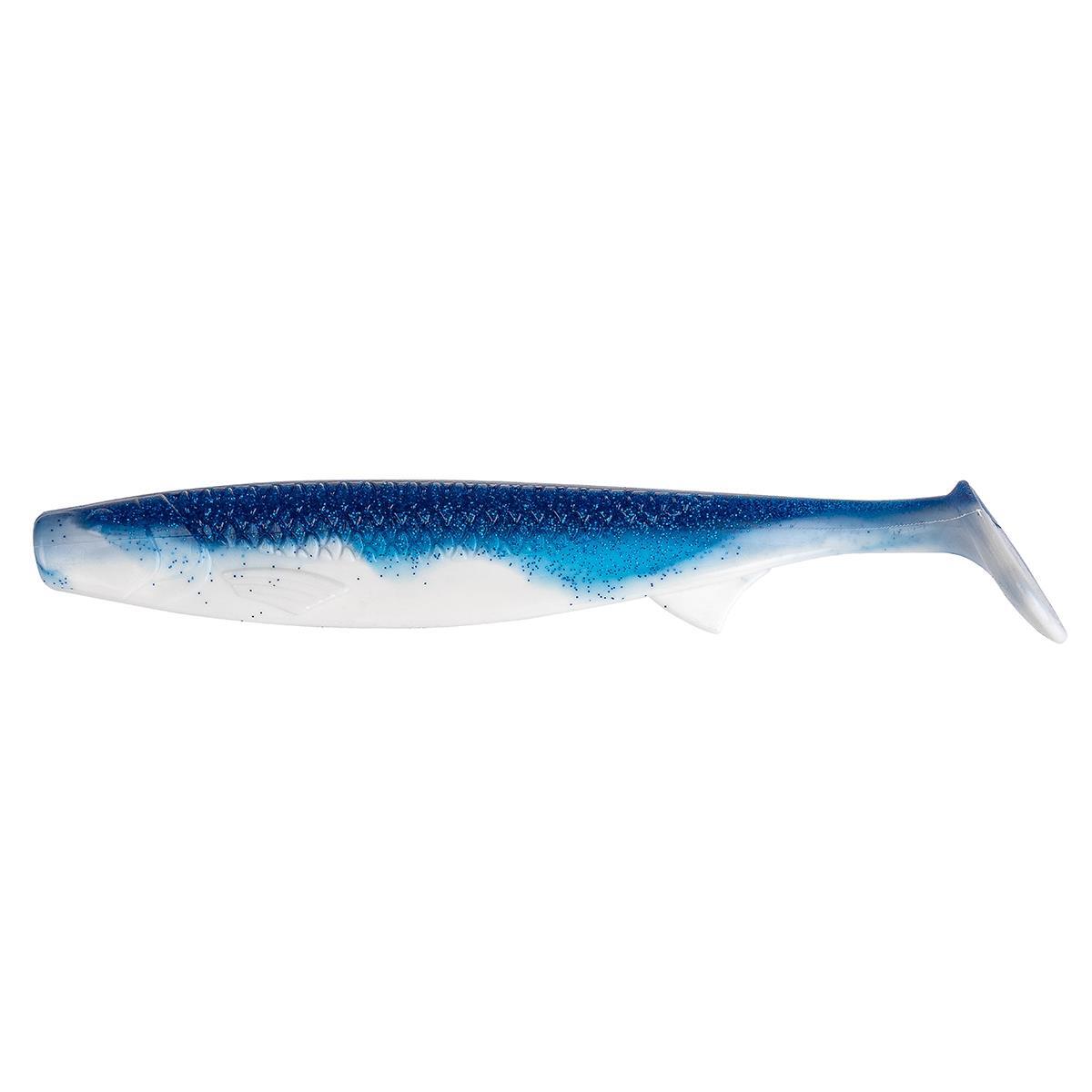 

Виброхвост несъедоб. Pike King 6.3"/16 см Blue Sparkles & White 25шт. (HS-37-026-N) Helios