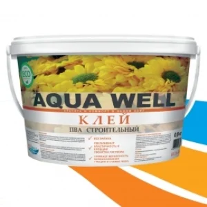 фото Клей пва строительный aqua well морозостойкий 0,9 кг