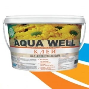 

Клей ПВА строительный Aqua Well морозостойкий 10 кг