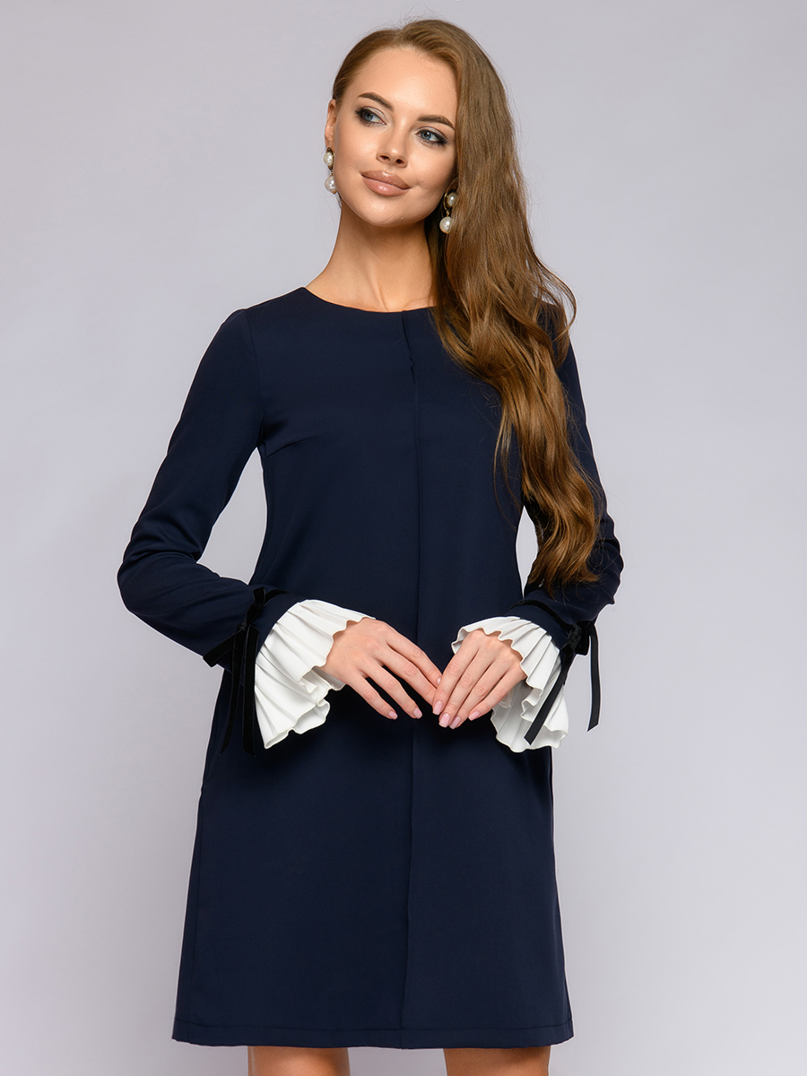 фото Платье женское 1001dress dm01092mg синее 40 ru