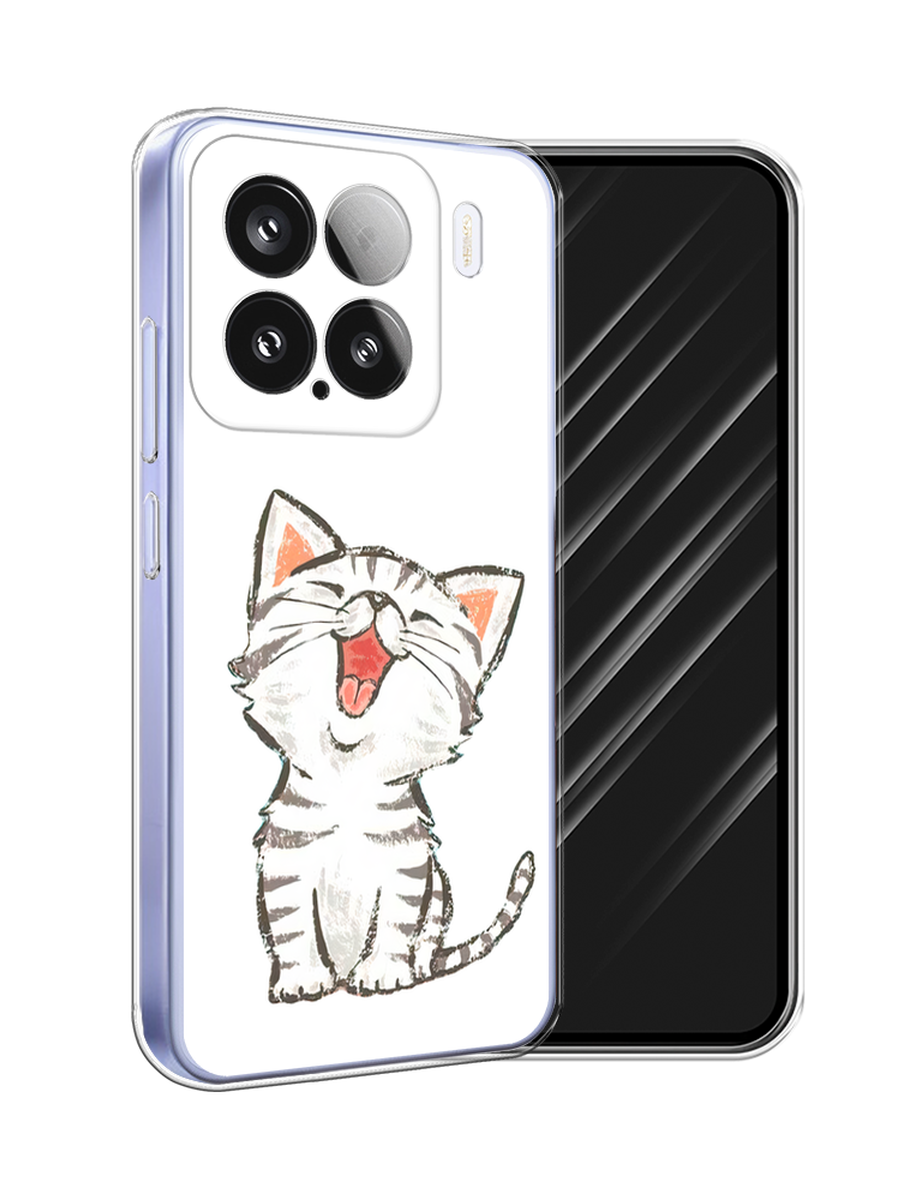 

Чехол Awog на Xiaomi 15 "Котенок рисованный", Серый;белый, 323650-1