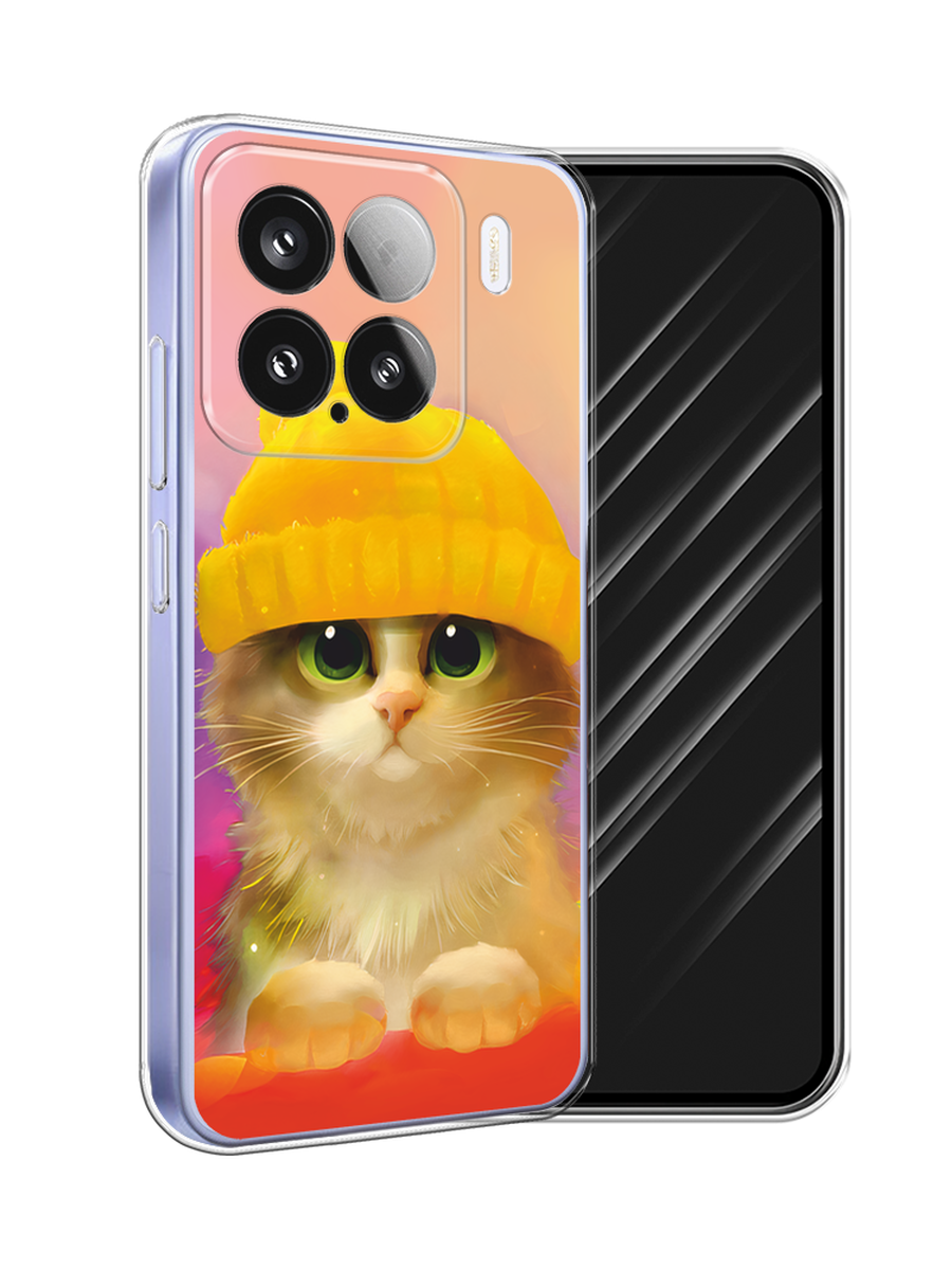 

Чехол Awog на Xiaomi 15 "Котенок в желтой шапке", Желтый, 323650-1