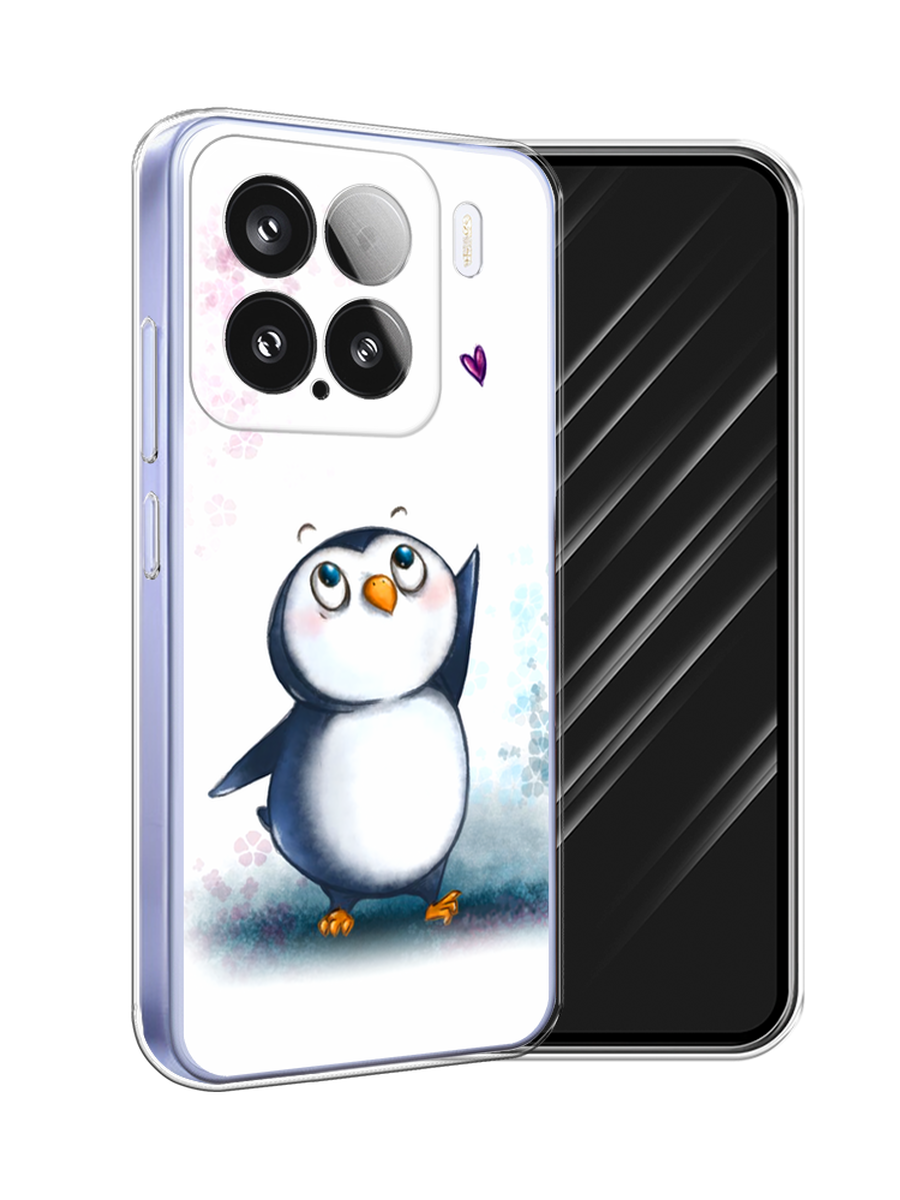 

Чехол Awog на Xiaomi 15 "Пингвин и сердечко", Белый, 323650-1