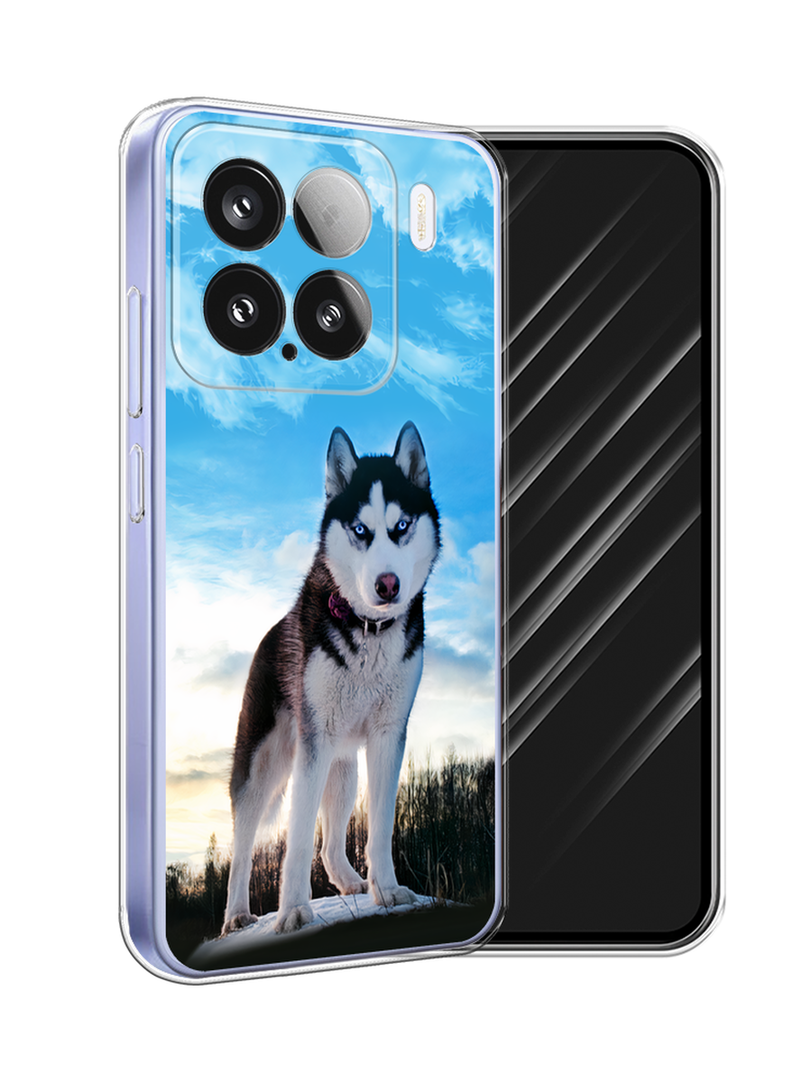

Чехол Awog на Xiaomi 15 "Хаски 3", Белый;черный;голубой, 323650-1