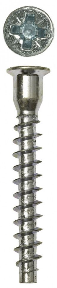 

Винт-конфирмат оцинкованный, шлиц PZ, 7,0ммx50мм, 2000шт, ЗУБР