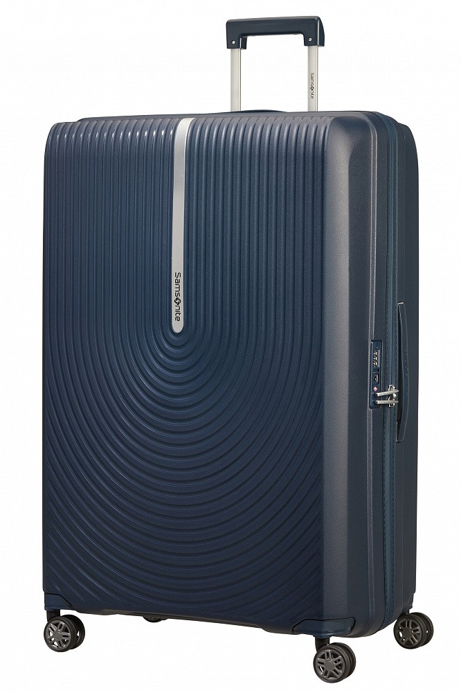 фото Чемодан унисекс samsonite kd8-01004 темно-синий, 54х32х81 см