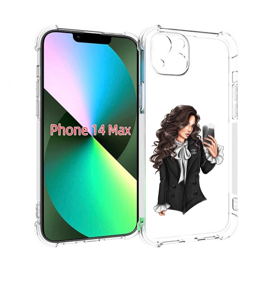 

Чехол MyPads Стильная-девушка для iPhone 14 Plus (6.7), Прозрачный, Tocco