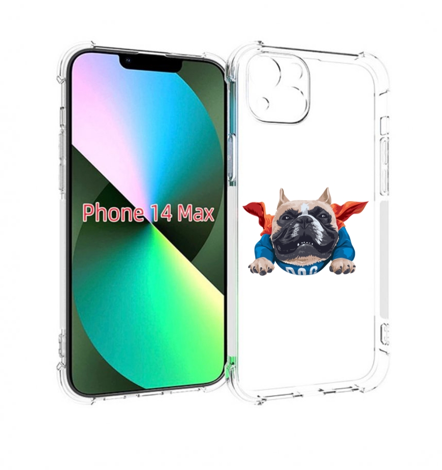 

Чехол MyPads Супер-Дог для iPhone 14 Plus (6.7), Прозрачный, Tocco
