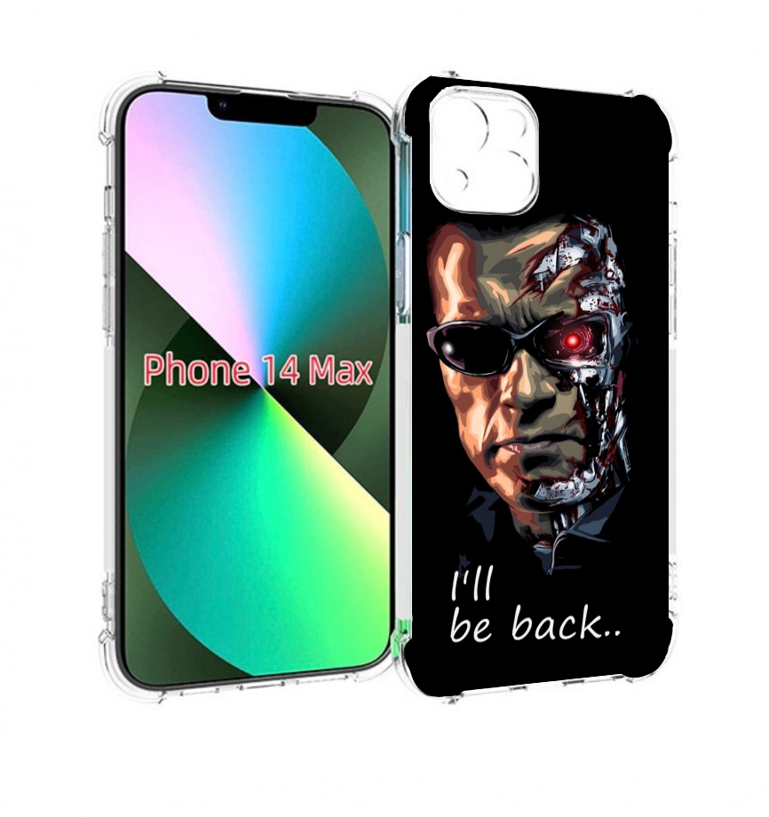 

Чехол MyPads Терминатор для iPhone 14 Plus (6.7), Прозрачный, Tocco