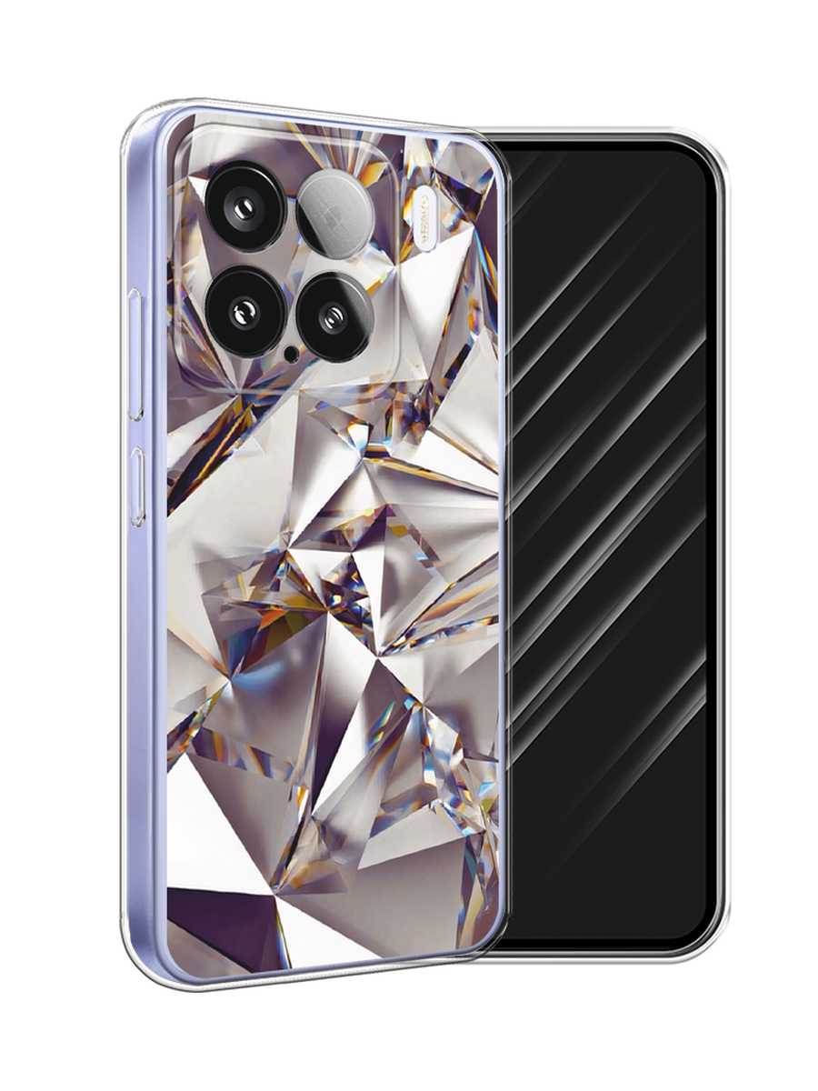 

Чехол Awog на Xiaomi 15 "Бриллианты", Серебристый;бежевый, 323650-1