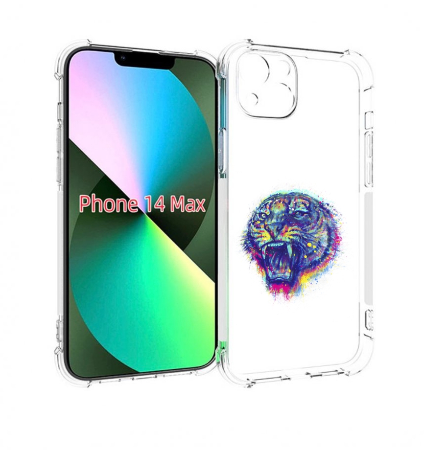 

Чехол MyPads Тигр 2 для iPhone 14 Plus (6.7), Прозрачный, Tocco