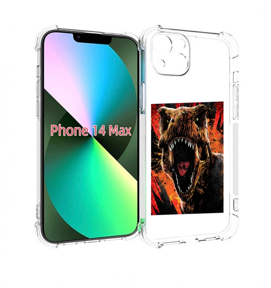

Чехол MyPads Тиранозавр для iPhone 14 Plus (6.7), Прозрачный, Tocco