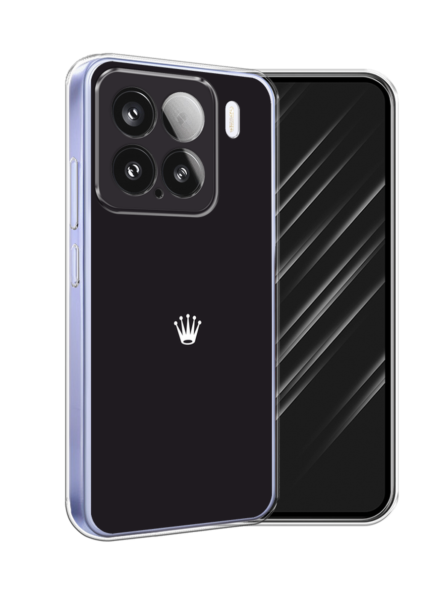

Чехол Awog на Xiaomi 15 "Белая корона на черном фоне", Черный, 323650-1