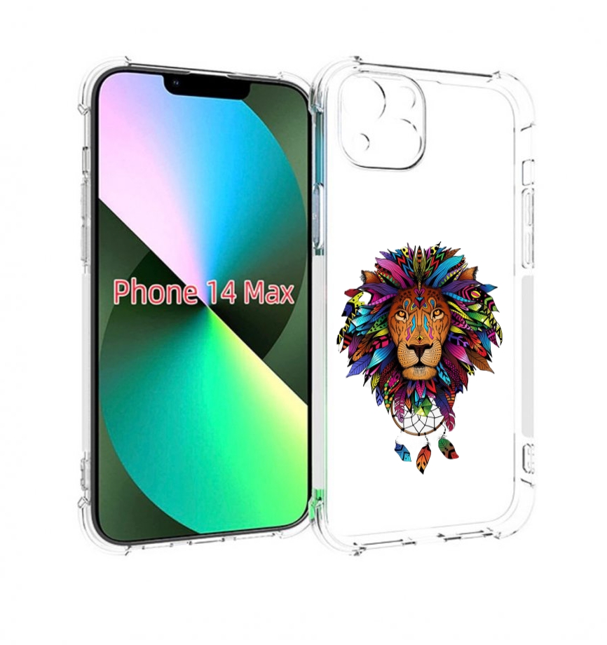 

Чехол MyPads Тотемный Лев для iPhone 14 Plus (6.7), Прозрачный, Tocco