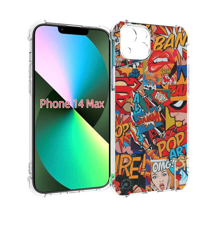 

Чехол MyPads Фон для iPhone 14 Plus (6.7), Прозрачный, Tocco