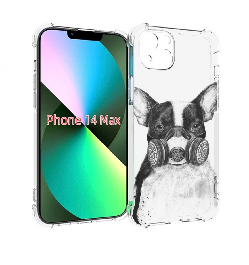 

Чехол MyPads Французский бульдог для iPhone 14 Plus (6.7), Прозрачный, Tocco