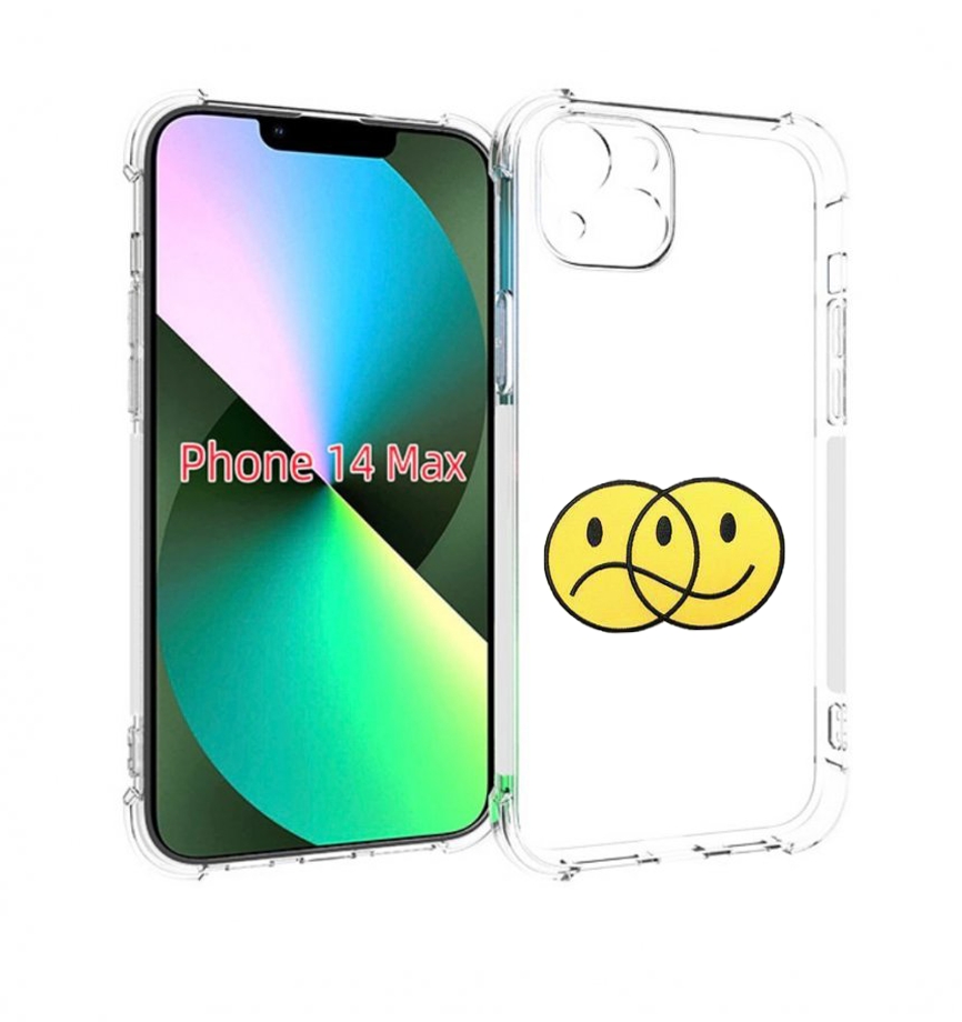 

Чехол MyPads Хиппи для iPhone 14 Plus (6.7), Прозрачный, Tocco
