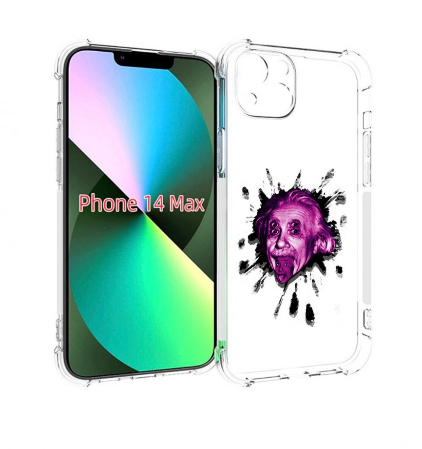 

Чехол MyPads Эйнштейн для iPhone 14 Plus (6.7), Прозрачный, Tocco