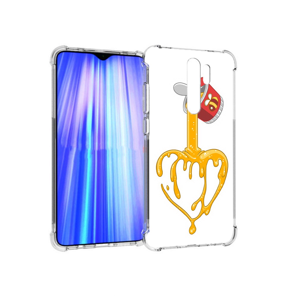 

Чехол MyPads Tocco для Xiaomi Redmi Note 8 Pro медовое сердце (PT135544.276.471), Прозрачный, Tocco