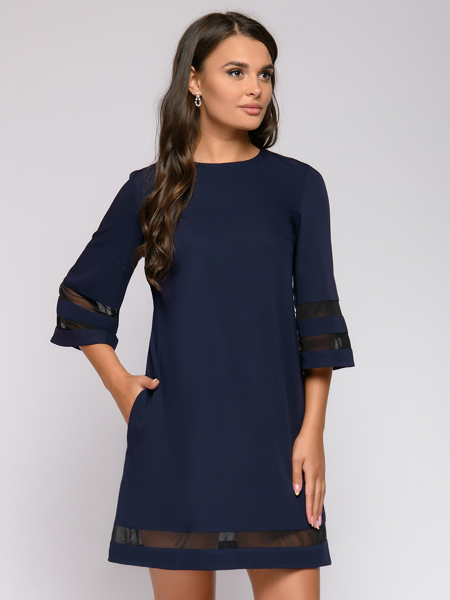 

Платье женское 1001dress 0122001-02079BL синее 44 RU