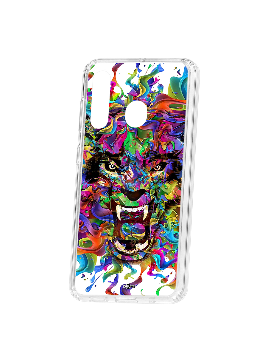 фото Чехол на samsung galaxy a60 2019 kruche print colored beast кruче