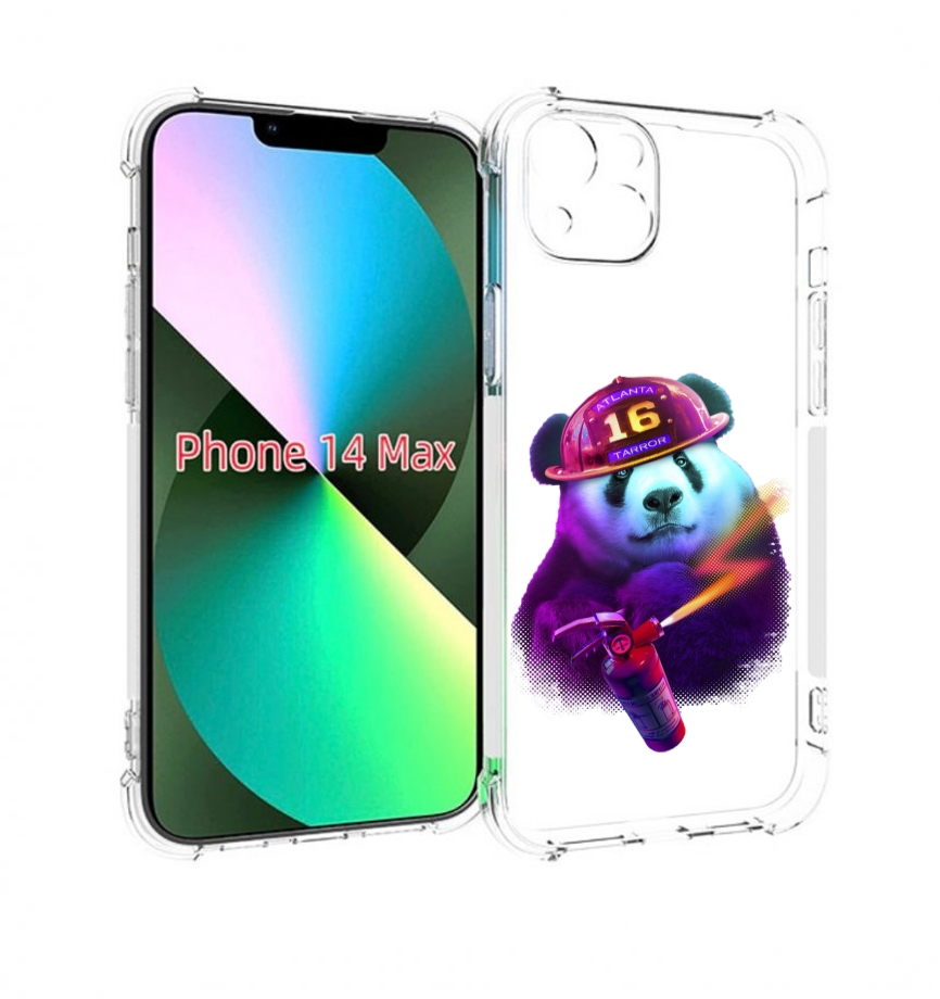 

Чехол MyPads Яркая панда детский для iPhone 14 Plus (6.7), Прозрачный, Tocco