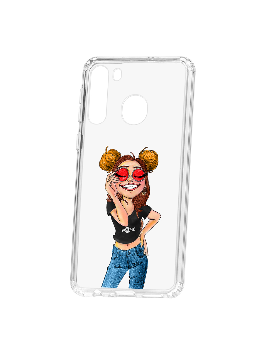 фото Чехол на samsung galaxy a21 kruche print smiling кruче