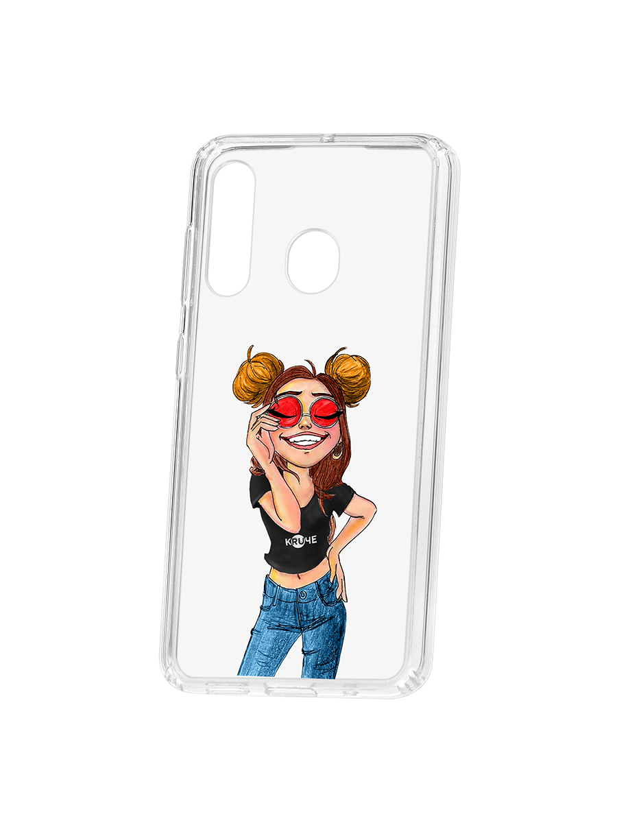 фото Чехол на samsung galaxy a60 2019 kruche print smiling кruче