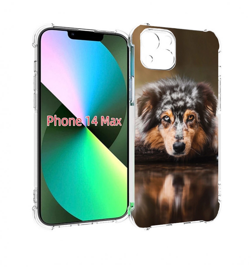 

Чехол MyPads австралииская овчарка для iPhone 14 Plus (6.7), Прозрачный, Tocco