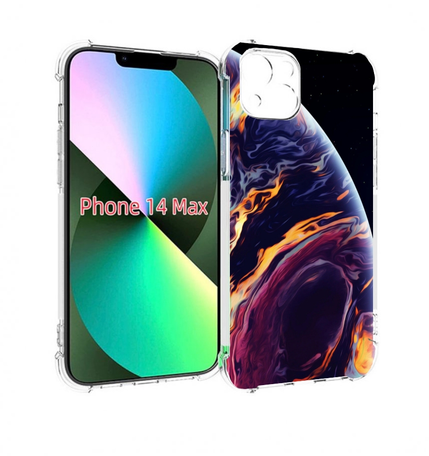 

Чехол MyPads акварельная планета для iPhone 14 Plus (6.7), Прозрачный, Tocco
