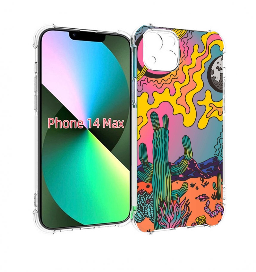 

Чехол MyPads акварельные рисунки для iPhone 14 Plus (6.7), Прозрачный, Tocco