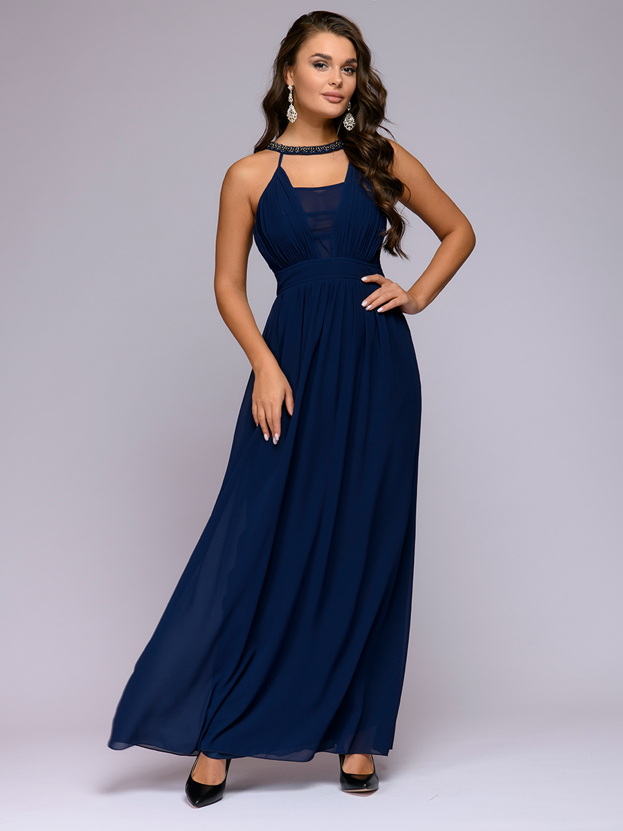 фото Платье женское 1001dress 0122001-30120bl синее 42 ru