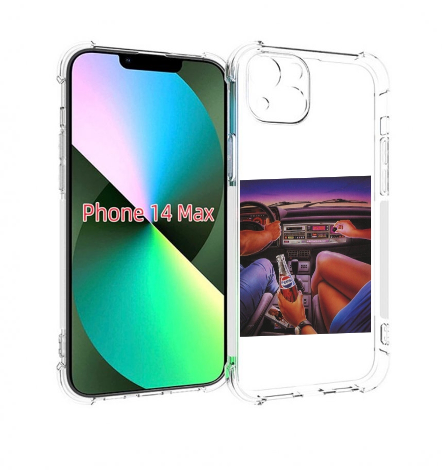 

Чехол MyPads американская машина салон для iPhone 14 Plus (6.7), Прозрачный, Tocco