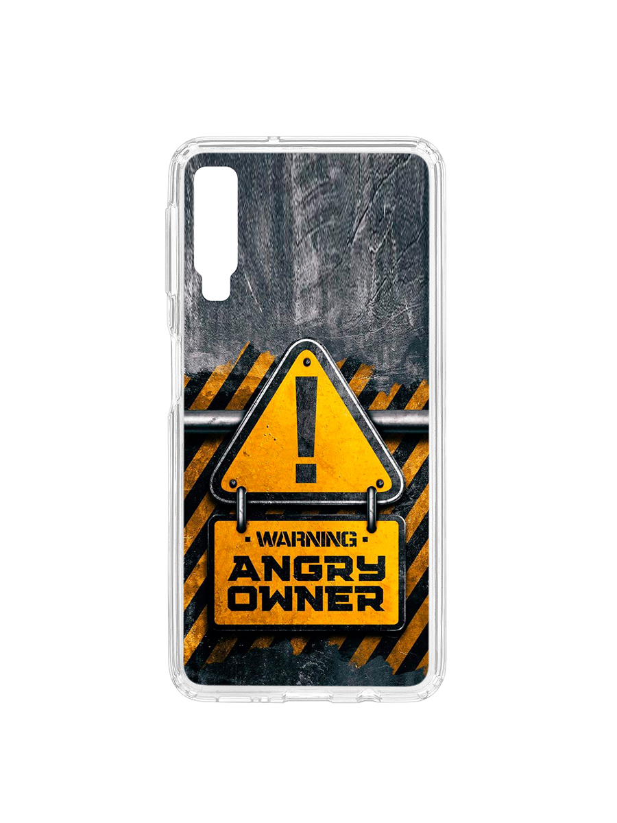 фото Чехол на samsung galaxy a7 (2018) a750 kruche print angry owner кruче