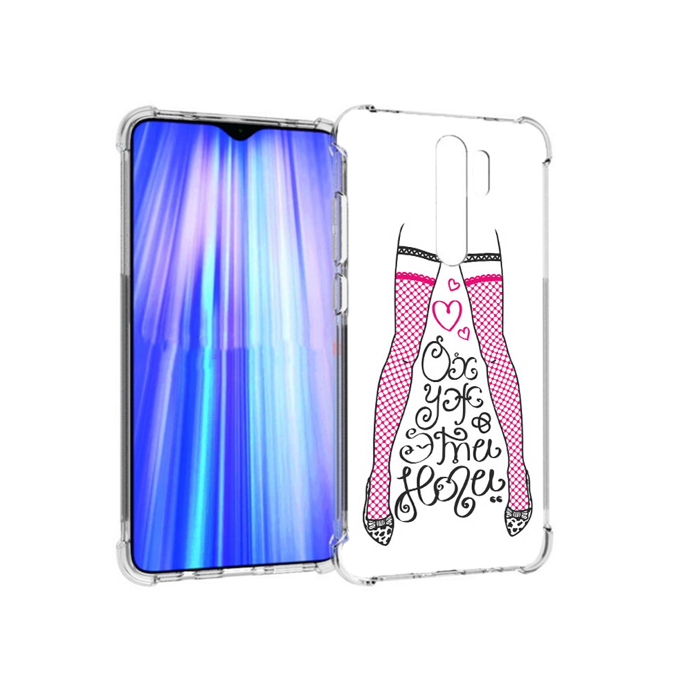 

Чехол MyPads Tocco для Xiaomi Redmi Note 8 Pro нарисованные ноги в чулках, Прозрачный, Tocco