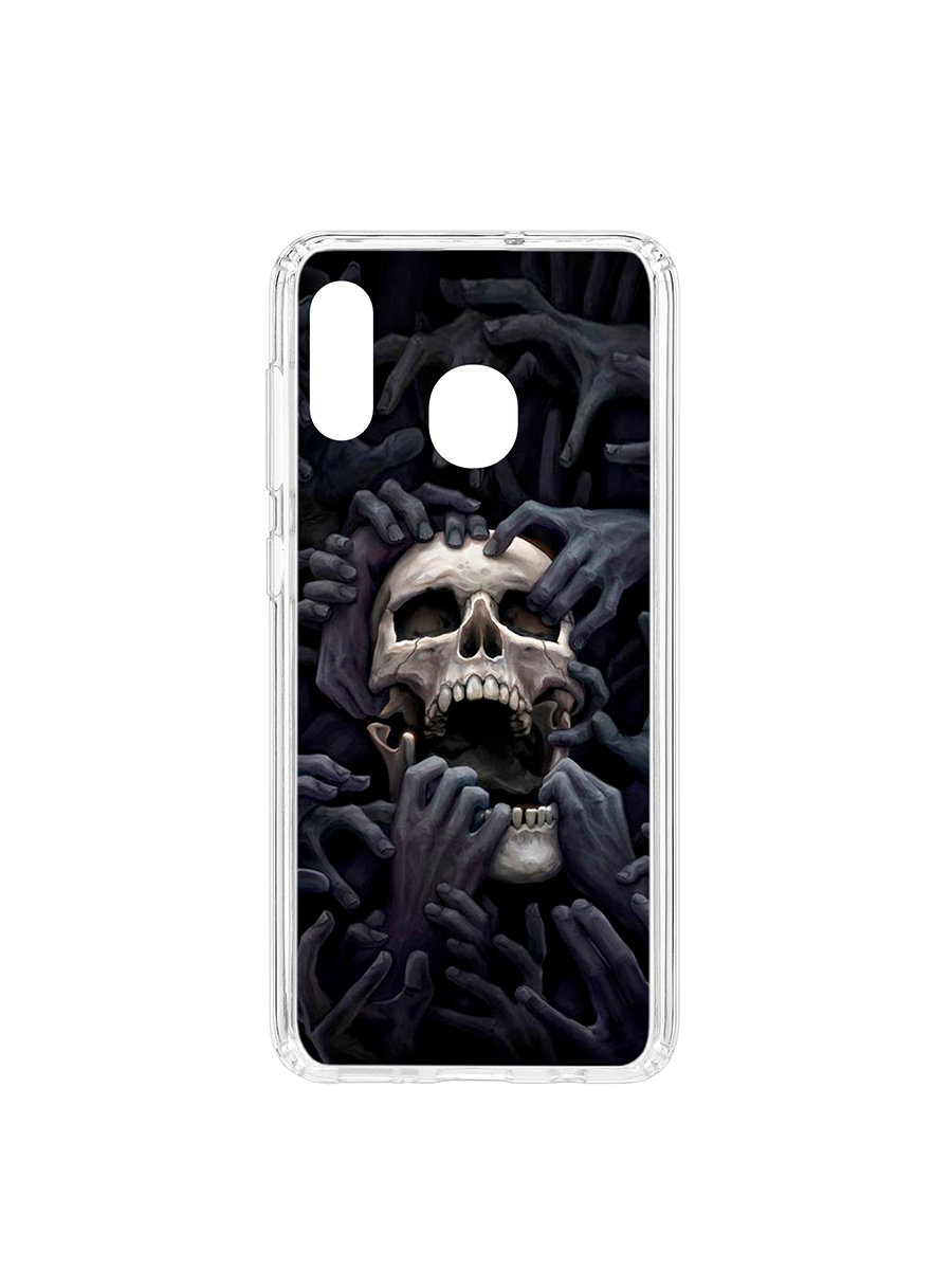 фото Чехол на samsung galaxy a20 2019 kruche print skull hands кruче