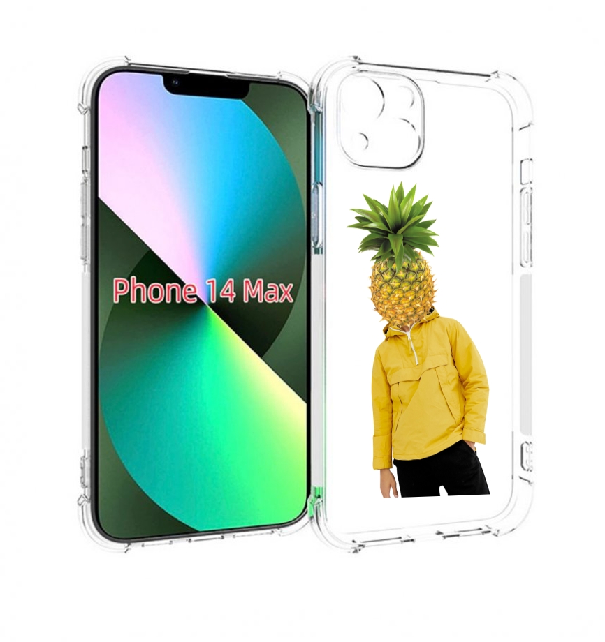 

Чехол MyPads ананасовая-голова для iPhone 14 Plus (6.7), Прозрачный, Tocco