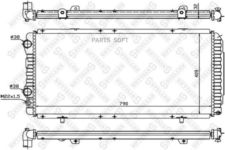 

Радиатор Основной Stellox 1025027_Sx Stellox 1025027_SX