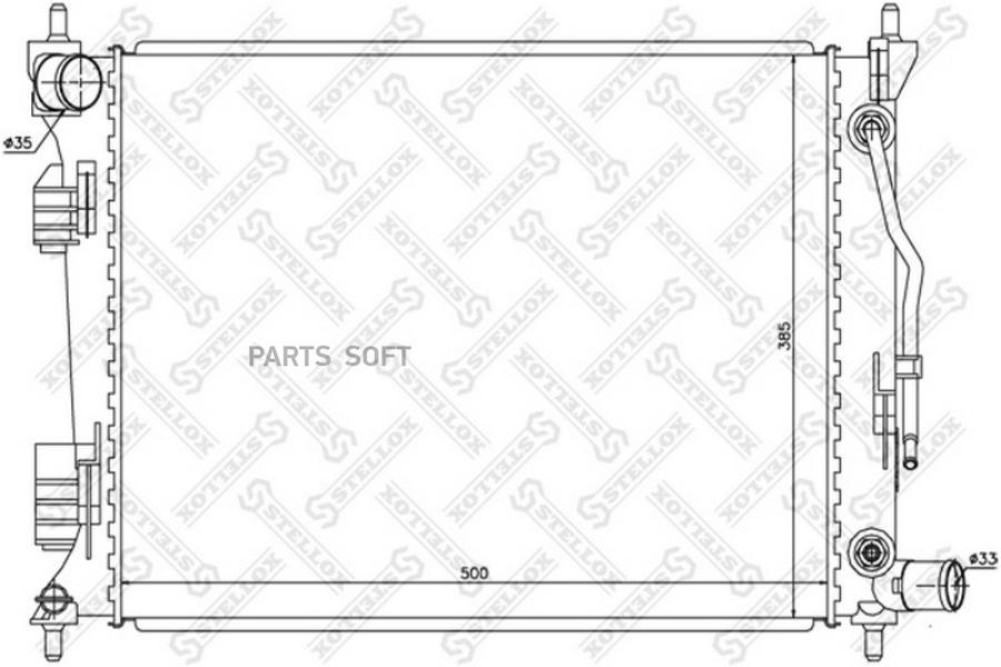 

Радиатор Основной Stellox 1026518_Sx Stellox 1026518_SX