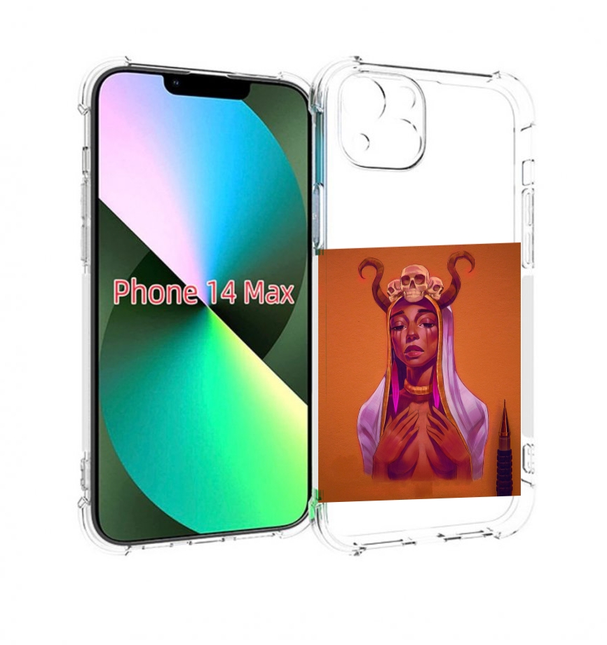 

Чехол MyPads античная-девушка для iPhone 14 Plus (6.7), Прозрачный, Tocco
