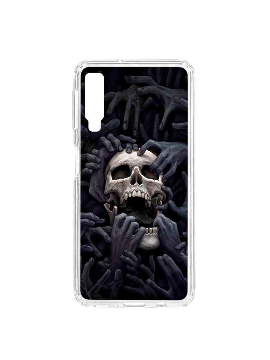 фото Чехол на samsung galaxy a7 (2018) a750 kruche print skull hands кruче