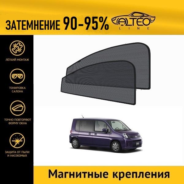 

Автошторки ALTEO на Honda Mobilio 1, рестайл (2004-2008)