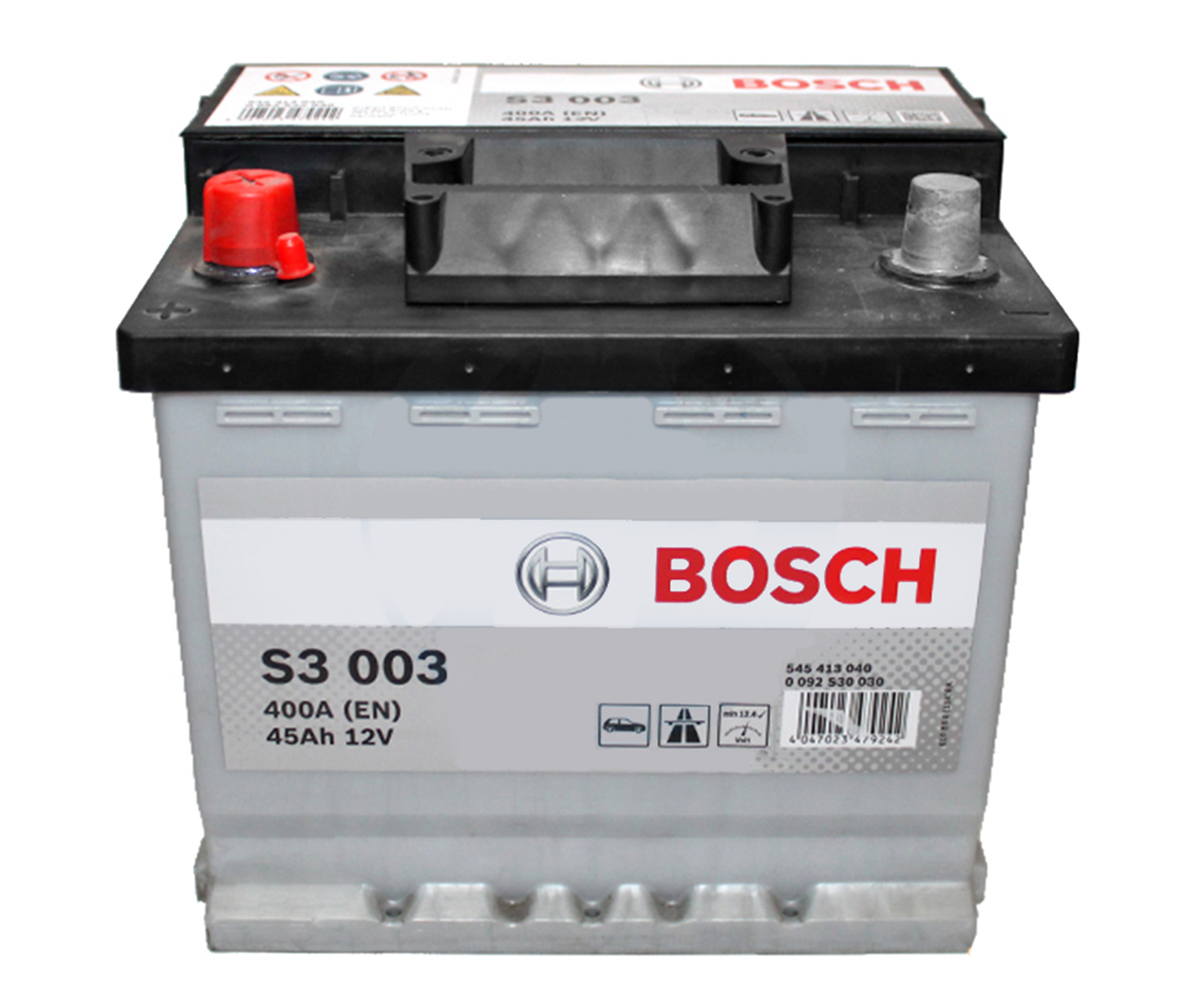 

Аккумуляторная батарея BOSCH 0092S30030 S3 12V 45Ah 400A