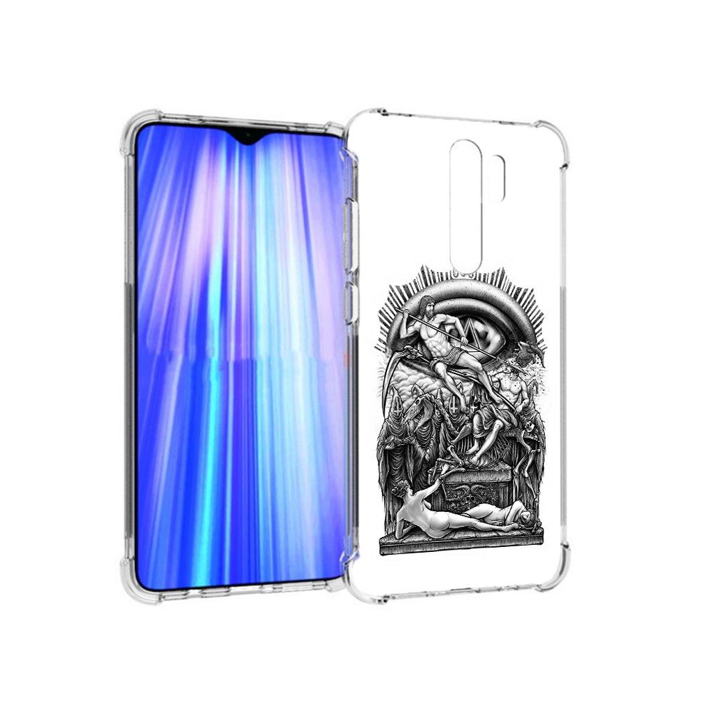 

Чехол MyPads Tocco для Xiaomi Redmi Note 8 Pro оракул черно белый (PT135544.276.528), Прозрачный, Tocco