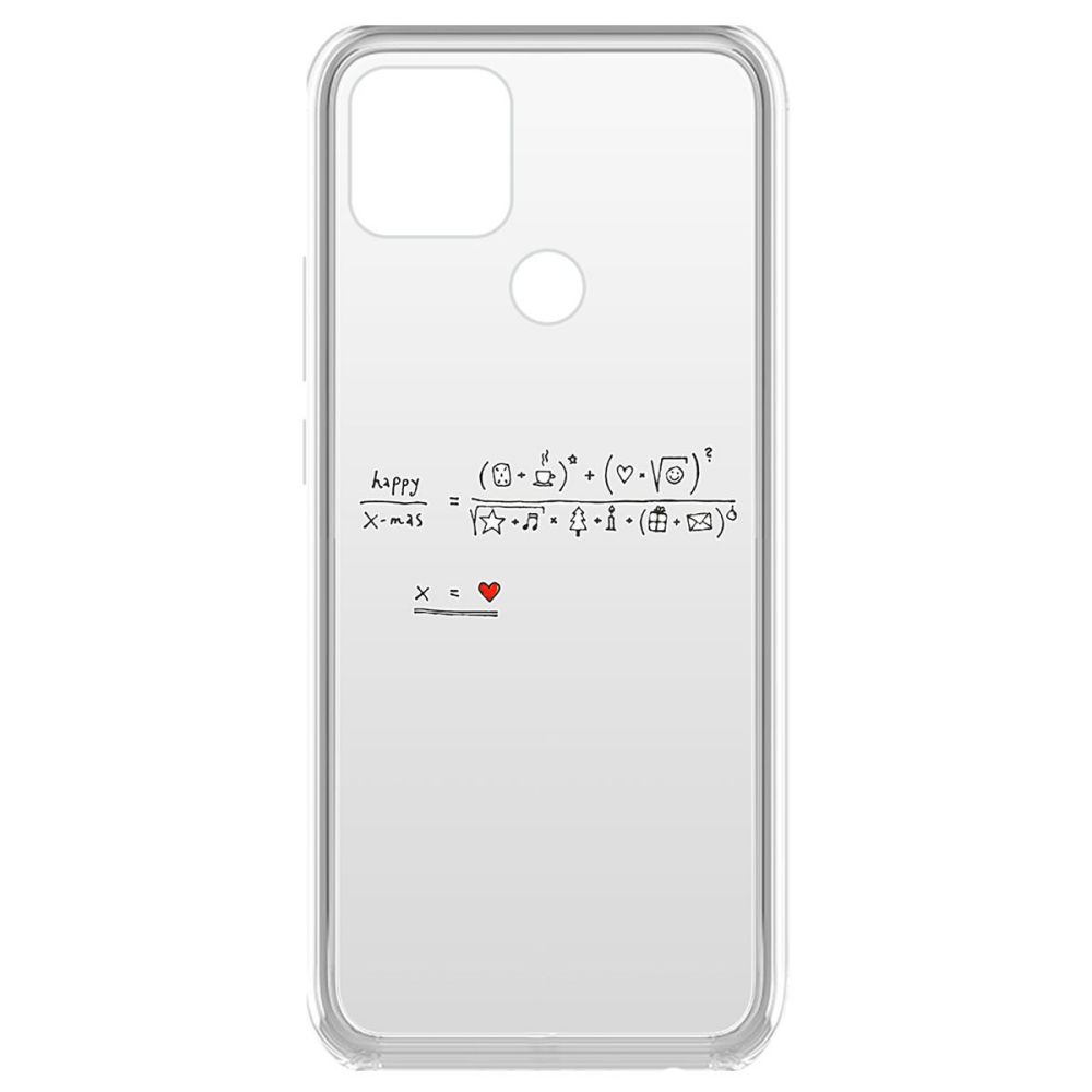 фото Чехол-накладка krutoff clear case праздничная формула для oppo a15